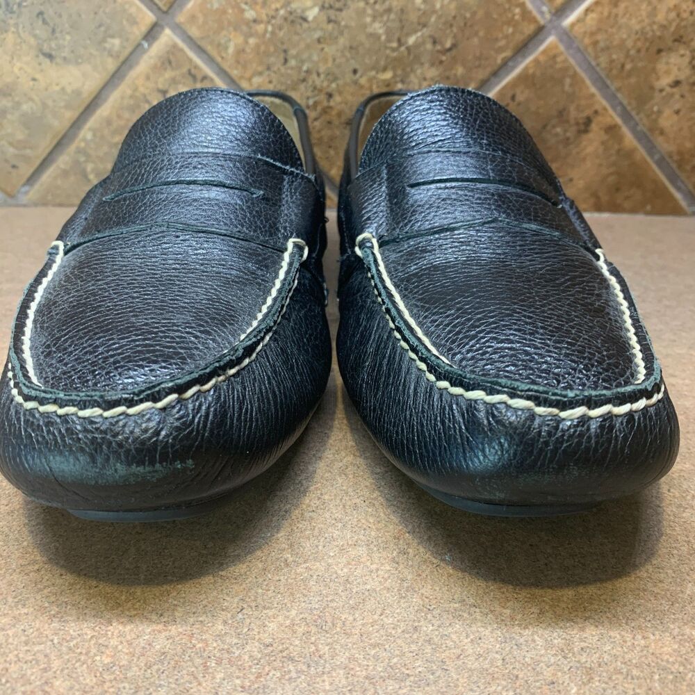 Polo Ralph Lauren Telly Sz 9D Black Leather Casual Penny Loafer Driving Shoes - Picture 4 of 16